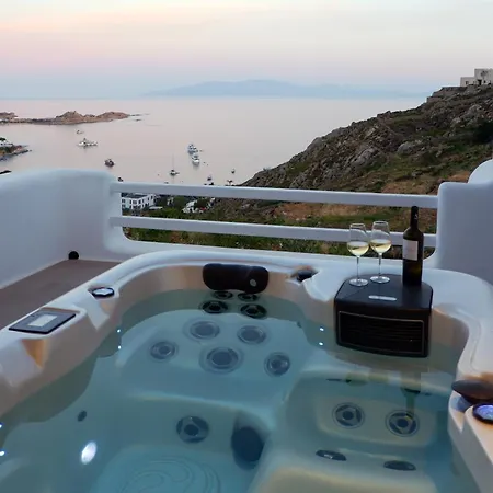 Camelia 2 - Psarou View - Private Pool And Jacuzzi 펜션 *