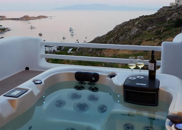 Camelia 2 - Psarou View - Private Pool And Jacuzzi Hébergement de vacances *